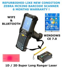 SYMBOL MC92N0-GP0SXEYA5WR 1D & 2D LONG RANGE IMAGER Windows CE 7.0 Zebra