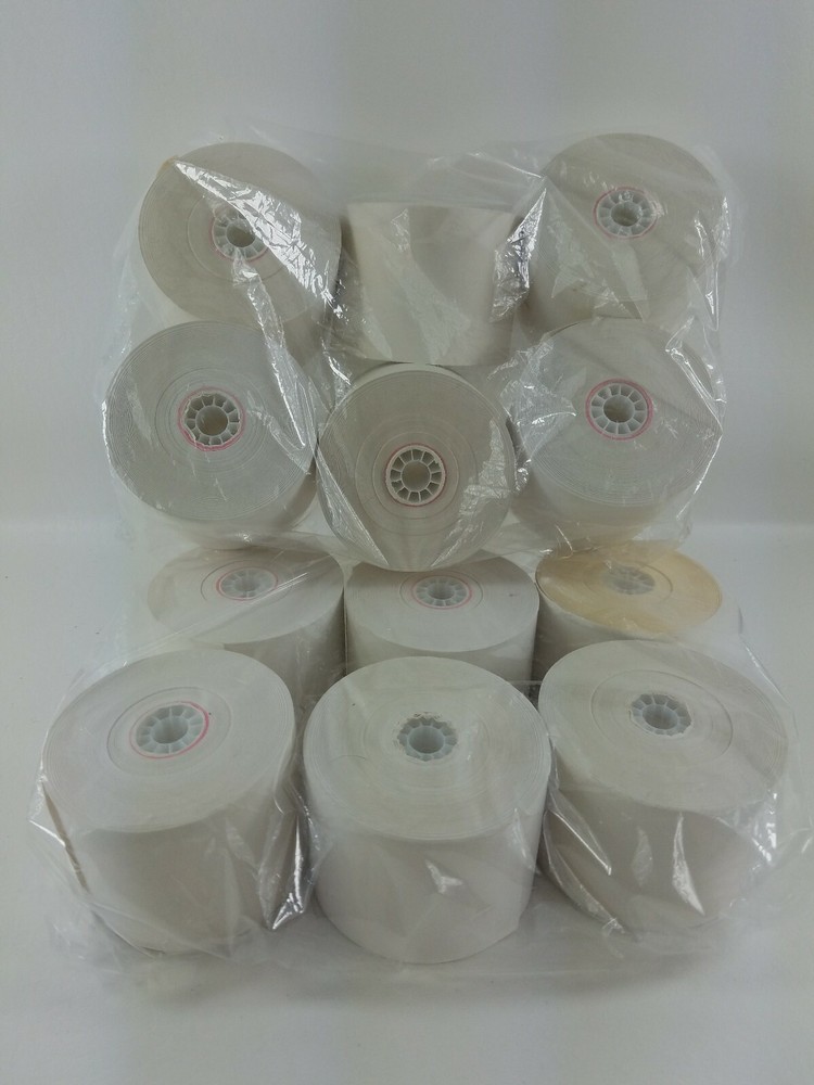 12 Paper Calculator/Cash Register/Adding Machine Rolls 2 1/4″ X 130′