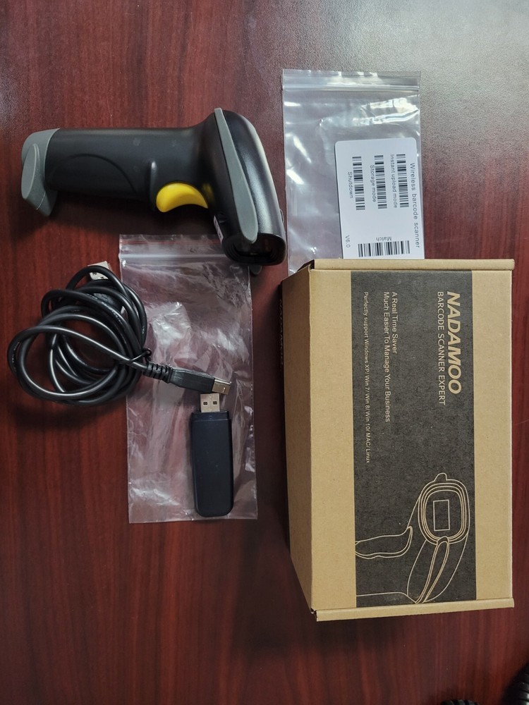NADAMOO BUR3003 433MHz Wireless Barcode Scanner