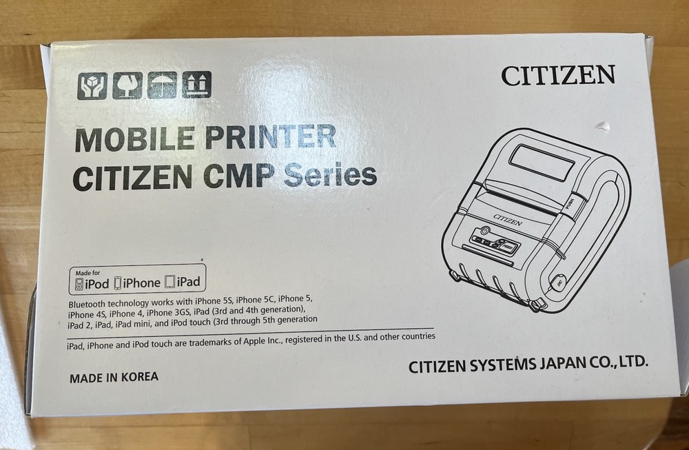 Citizen CMP-30II Mobile Printer – Receipt Printer – СМP-30 Type II – SER & USB