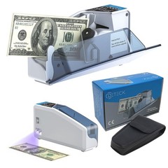 DETECK DT5S Portable Money Counter Machine with Counterfeit Light Grey