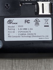 PAX S920 EMV NFC 4G Wireless Credit Card Machine S920-0QW-R74-23LA No Box/Cable