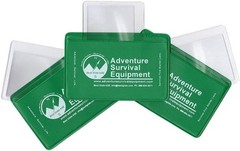 Lightweight Credit Card Fresnel Lenses – 3 Pack Fire Starter & Magnifier