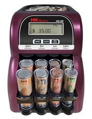 Digital Coin Counter & Sorter – LCD Display, Sorts 260 Coins/Min, 2 Row Wrappers