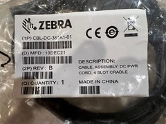 Zebra CBL-DC-381A1-01 | Cable, Assembly, DC Pwr Cord, 4 Slot Cradle