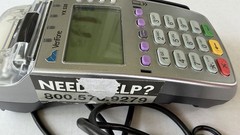 Lot of 3 Verifone VX520 & Pax S300 Credit Card Machine Terminal Readers Power On