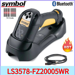 Zebra LS3578-FZ20005WR Bluetooth Wireless 1D USB Laser Barcode Scanner Kit Used
