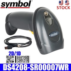 Symbol DS4208-SR00007WR Handheld 1D 2D Laser Barcode Scanner Reader USB Wired