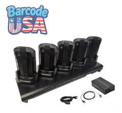 ✅SET OF 5 Zebra TC57 Android Handheld Barcode Scanners +Cradle +Cases!🔥⭐