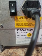Made In Sweden Scan Coin SC 22 Commercial Coin Counter Sorter Missing Some Trays