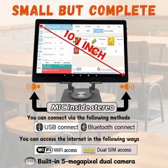 POS Mobile Register Tablet Portable Printer Software App for Restaurant Retail