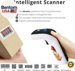 Wireless Portable 1D&2D with Stand Bluetooth Barcode Scanner: 3-In-1 Handheld Sc