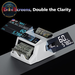 N71 Money Counter Machine Mixed Denomination, Dual-Display Mixed Denomination Va