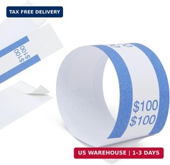 300 Pack Self Adhesive Currency Straps Money Bands for Bills Wrappers Sorting US