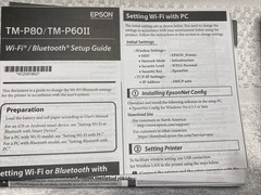 Epson Mobilink TM-P80 TM P60 11 Mobile Direct Thermal Printer