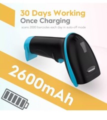 NADAMOO Wireless Barcode Scanner 328 Feet Distance USB Cordless …