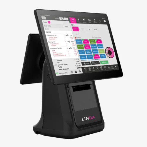 ALLURE+ All-In-One 15.6″ Android Terminal with Customer Display – Linga POS