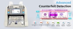 RIBAO MC-50 Bank Grade Money Counter Multi Currency Value Count Serial number