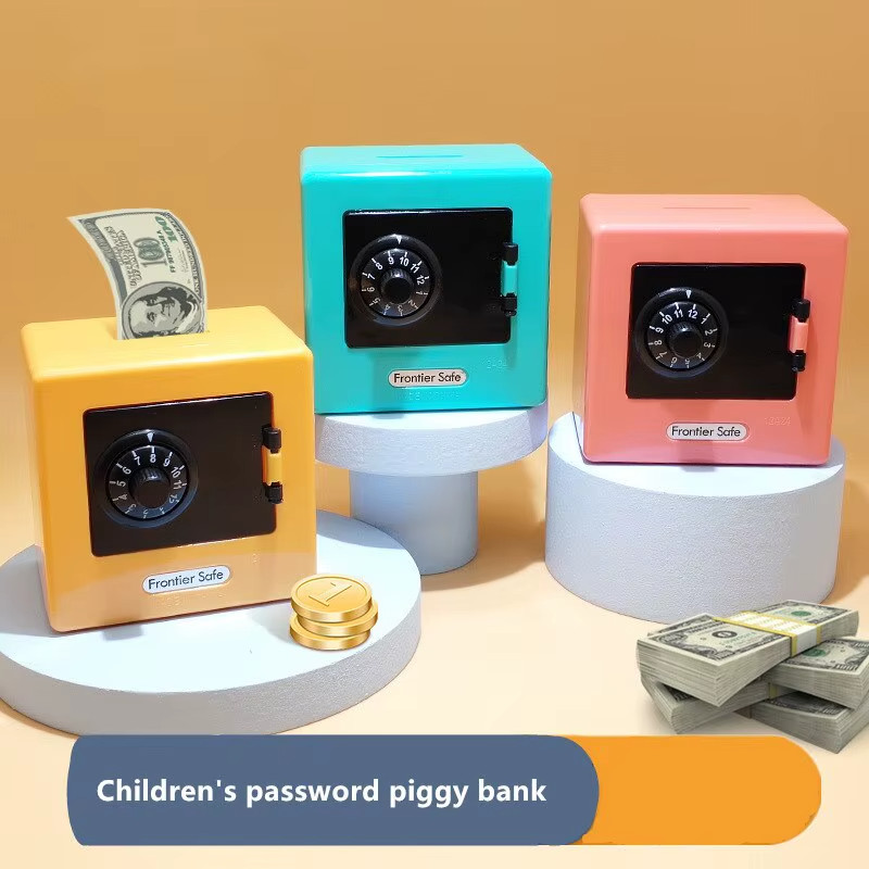 Mini ATM Money Box with Password Lock and Automatic Banknote Deposit