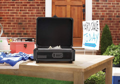 Locking Cash Box with Bill and Coin Tray, Combination Lock, 8.5 X 4 X 10 Inches,