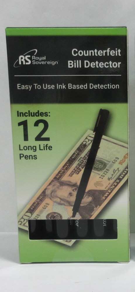 Counterfeit Money Detector Pen Marker Fake Dollar Bill Currency Check 12 Pack