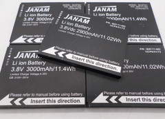 LOT OF 5 JANAM XT2 Li-Ion Battery 3.8VDc 2900mAh 11.02Wh 80-BTSC BAT-T1-002