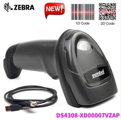 Zebra DS4308-XD 1D/2D Handheld Omni-Directional Barcode Scanner Imager USB Cable