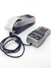 2x FIRST DATA FD130DUO Credit Card Machine w/ PinPad FD35 & Label Paper FREESHIP