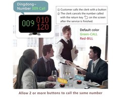 Wireless Restaurant Table Call/bill System 10 Waiter Pagers And 1 Display Box