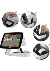 ZHONGJI® A7 Set-Double Touch Screen All-In-One POS Cash Register With Handheld S