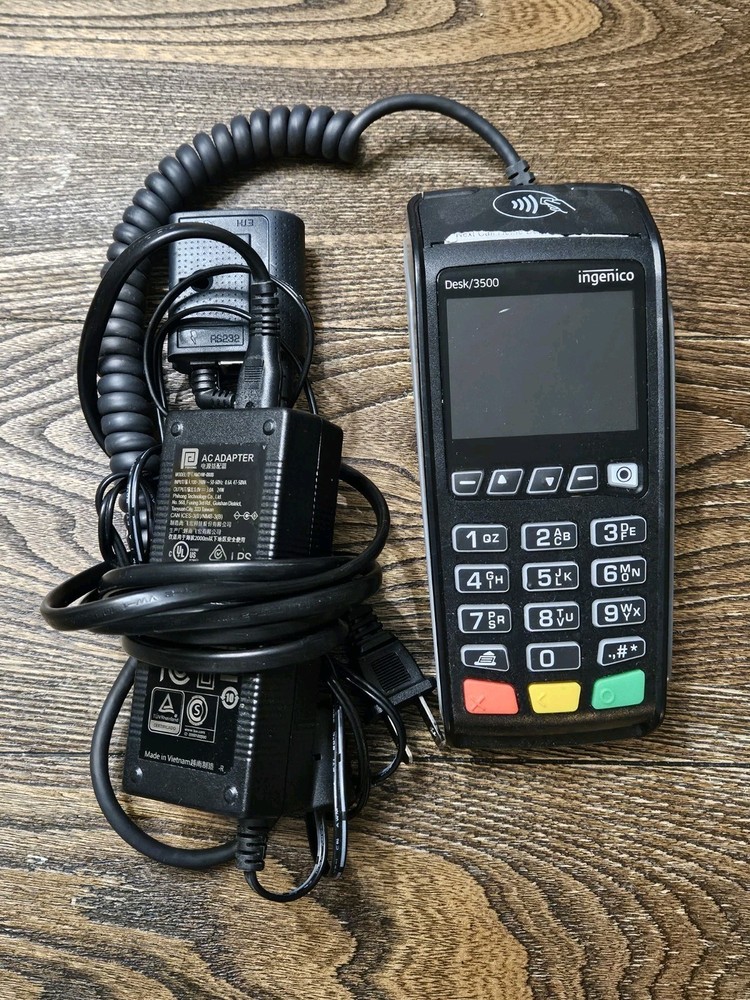 Ingenico Desk 3500 Credit Card Terminal with Magic Box Cable