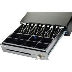 BRAND NEW SAT 119X PCS Cash Drawer Black, 8 Coin/5 Bill Slots, Lock & Key