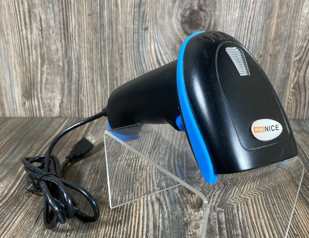 WoneNice USB Barcode Scanner Reader w/Cable, WN6300 Inventory Tested Works