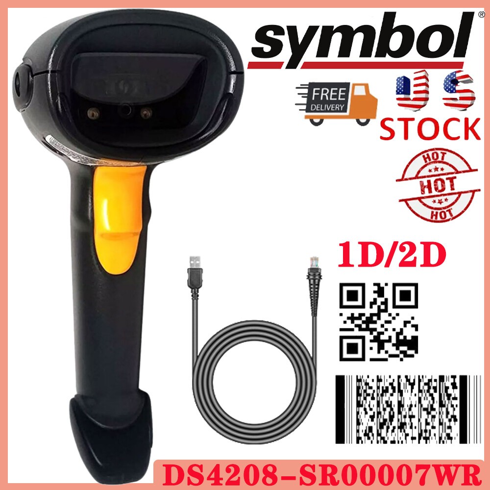 Motorola Symbol Black DS4208-SR00007WR 2D Laser Imager Barcode Scanner Reader US
