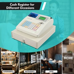 Electronic Cash Register 48 Keys Cash Management System with Thermal Printer