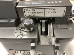 1992 KLOPP CM Manual Coin Counter With 5 Coin Tubes REFURBISHED! WORKS GREAT!