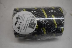 Genius Inkanto AWR1 Wax Ribbon 110mm x 450m Black Label Printer Roll Pack of 4