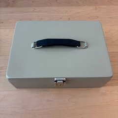Office Depot Full Size Steel Cash Box with Lock