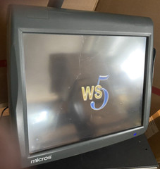 400814-001 Micros Workstation w/Stand, Cash Register, Printer and Price display