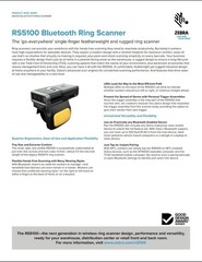 🚨“New” Zebra RS5100/RSBT5 Finger scanner RS51C0-TESNWR – Battery Included🔥😱