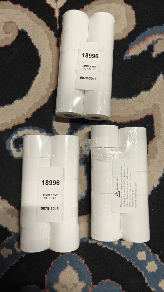 PM Company POS Cash Register Rolls 44mm” x 150′ 30 Pack