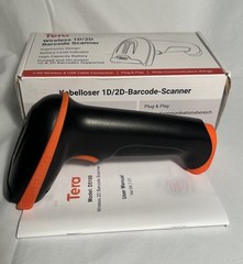 Tera Barcode Scanner Wireless 1D 2D QR Plug & Play WORKS (no USB cable)