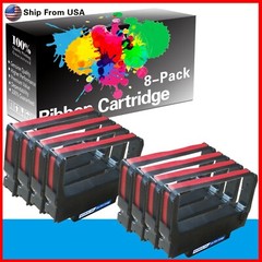 8 PK ERC-30 ERC30 ERC 30/34/38 B/R Ribbon for M270 PM-300 TM-200-UB TM-267 II