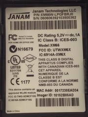JANAM XM66 – XM66W-LPGFBRJ0 Wireless Barcode Scanner w/Base Charger CRD-P1 WORKS