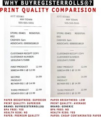 3 x 150 feet 1-Ply Bond Receipt POS Cash Register Kitchen Paper – 100 Rolls
