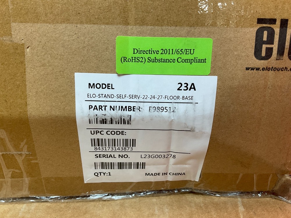 Elo Wallaby Pro Self Service Floor Stand E989512 ✅❤️️✅❤️️ New! Factory Sealed!