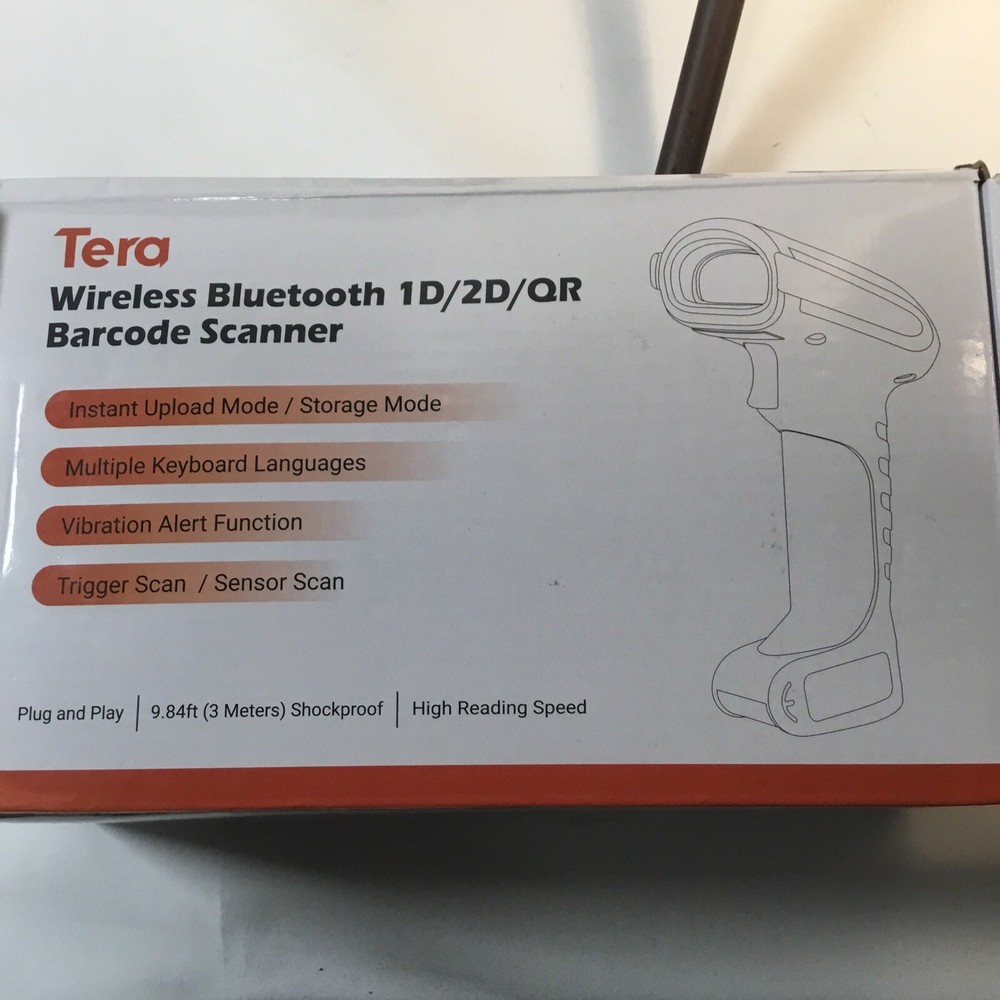 Barcode Scanner Reader Tera 8100 Industrial 2D Handheld Wireless Bluetooth USB