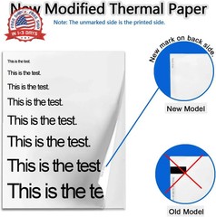 8.5×11 Inch Thermal Paper 100 Sheets Letter Size Dry Quickly Fade-Resistant for