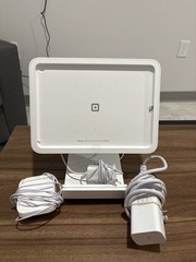 Square Stand POS Terminal Base & Dock Kit (Model S089) – White Countertop Mount