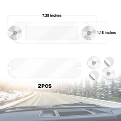 2PCS EZ Pass Holder with Adhesive and Suction Cups, Universal Transponder Win…